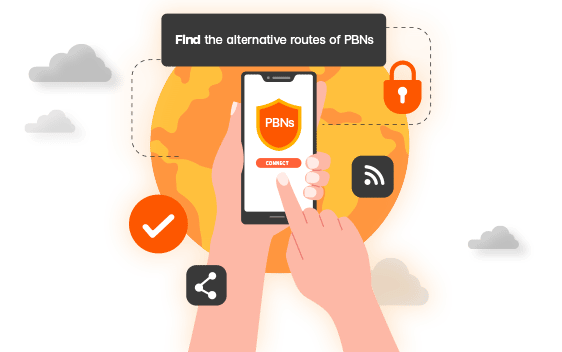 Find the alternative routes of PBNs