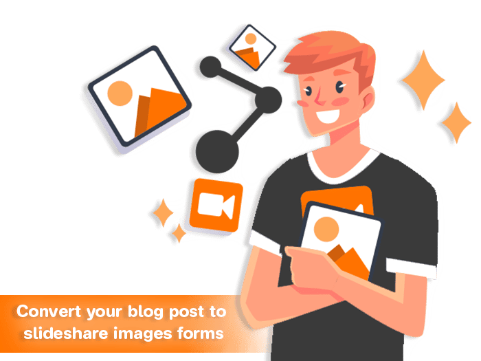 Convert your blog post to Slideshare images forms