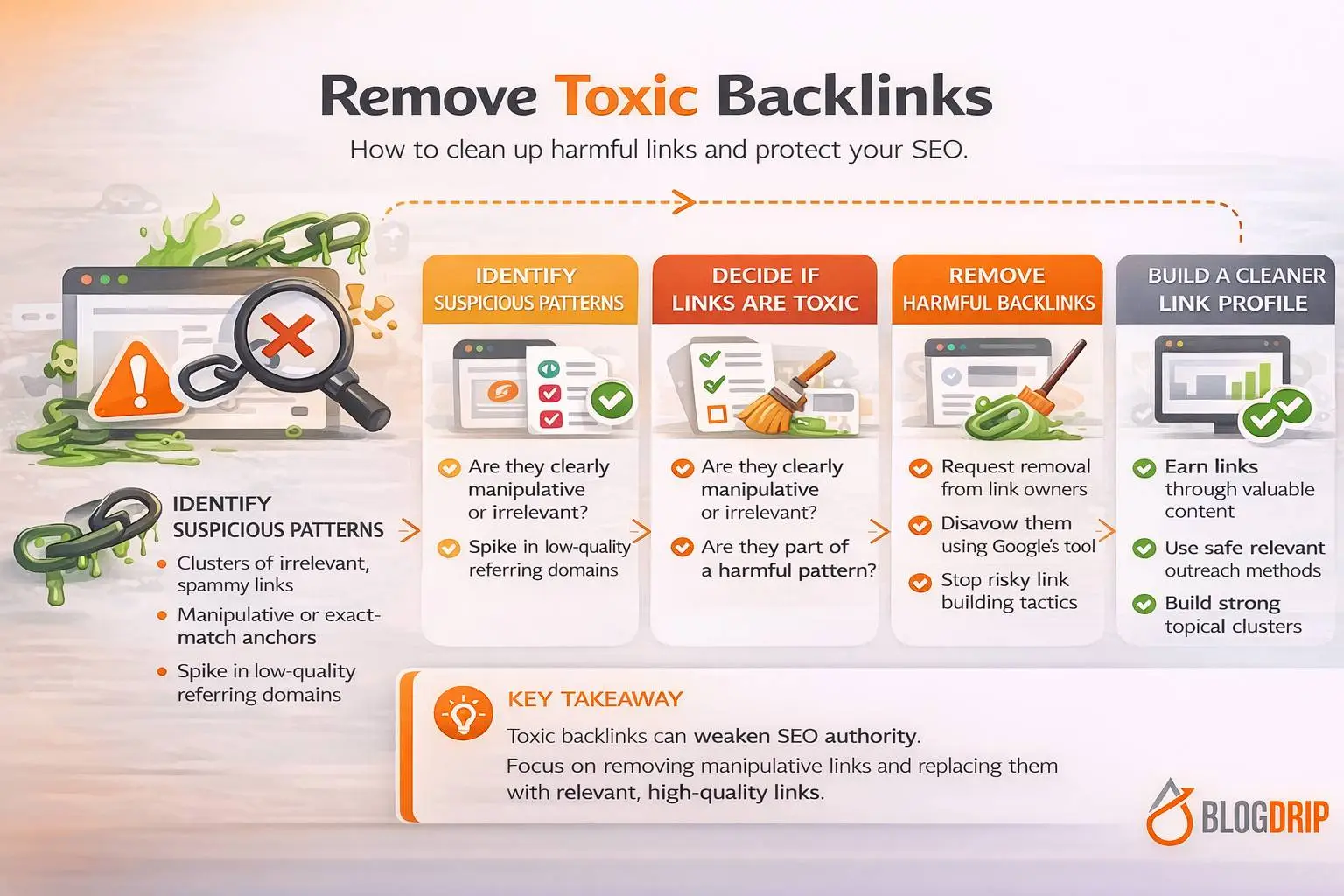 Remove toxic backlinks